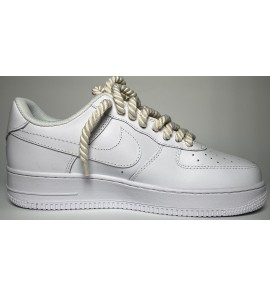 NIKE AIRFORCE 1 LOW CUSTOM White “CHUNKY LACE”