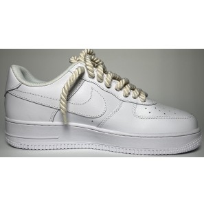 NIKE AIRFORCE 1 LOW CUSTOM White “CHUNKY LACE”
